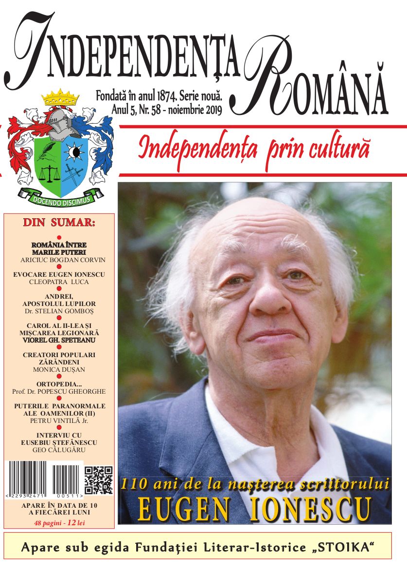 Independenta Romana – Noiembrie 2019 (An 5, Nr. 58)